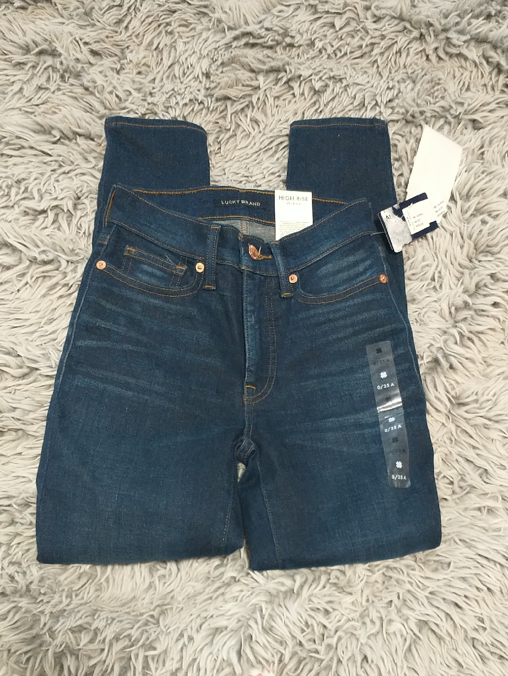 Lucky Brand Dark Blue High-Rise Jeans